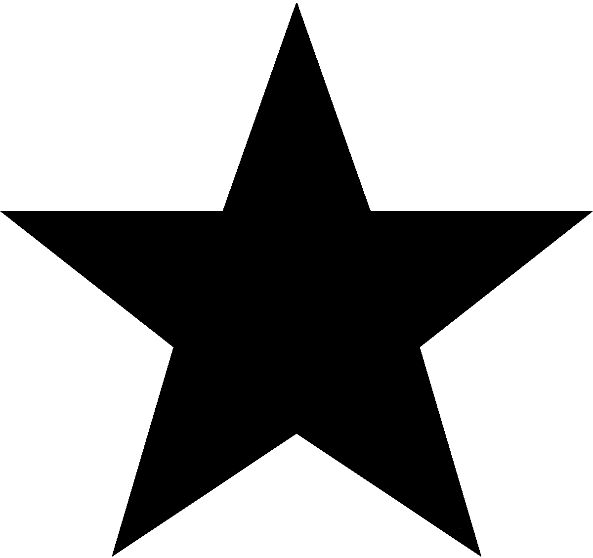 Black Five-pointed Star