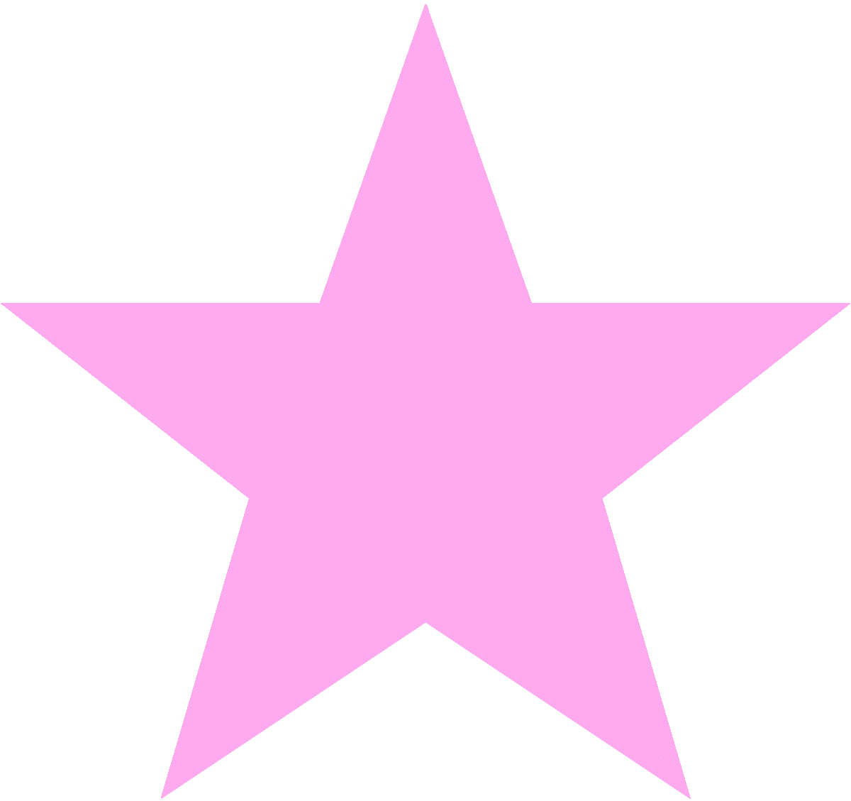 Pink Five-pointed Star
